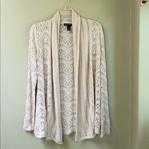 INC Cream colored size M Cardigan
